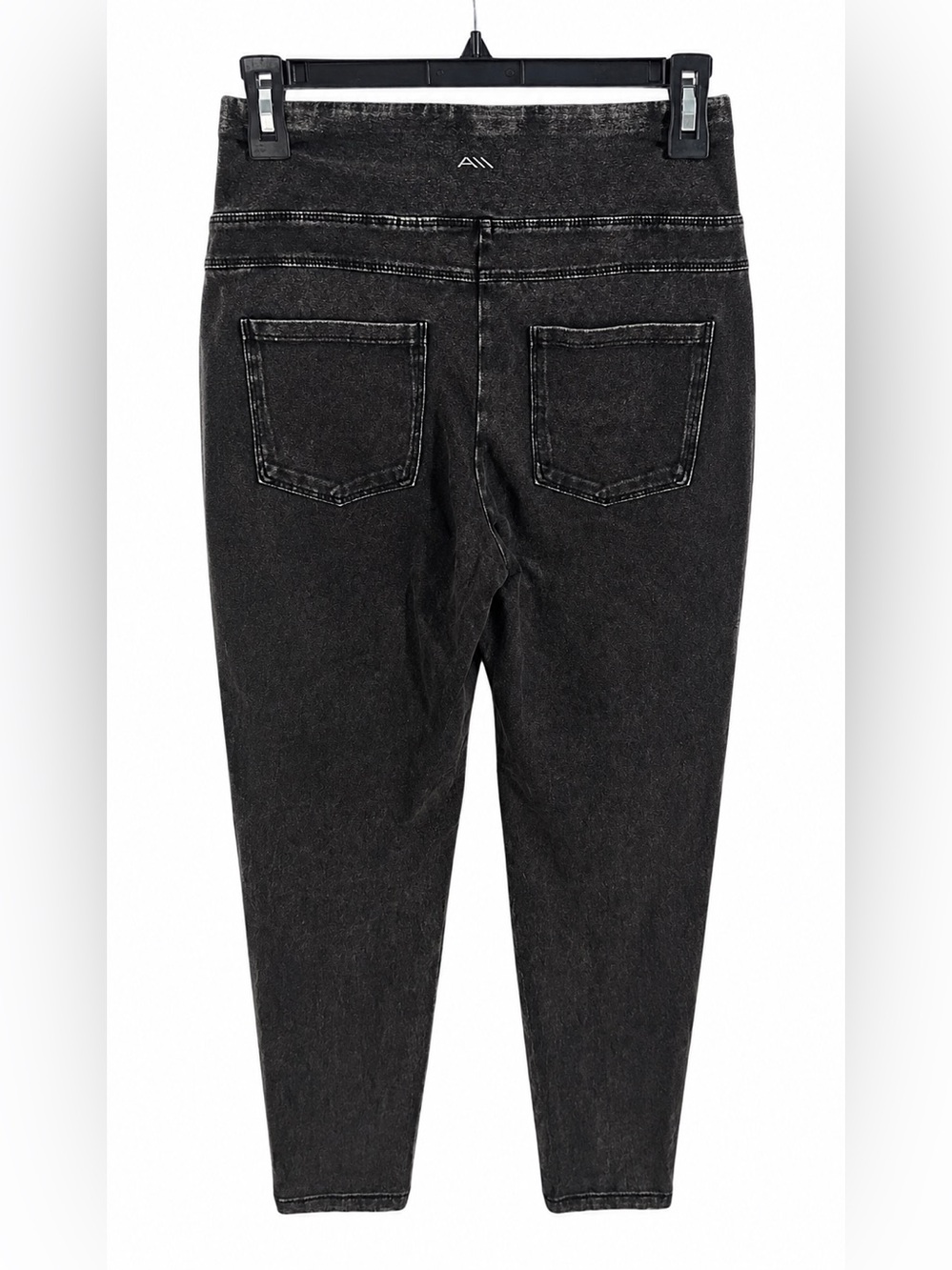 Women's Black Moto-Stitch Leggings - Picture 2 of 7